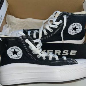 BRAND NEW black converse all star move